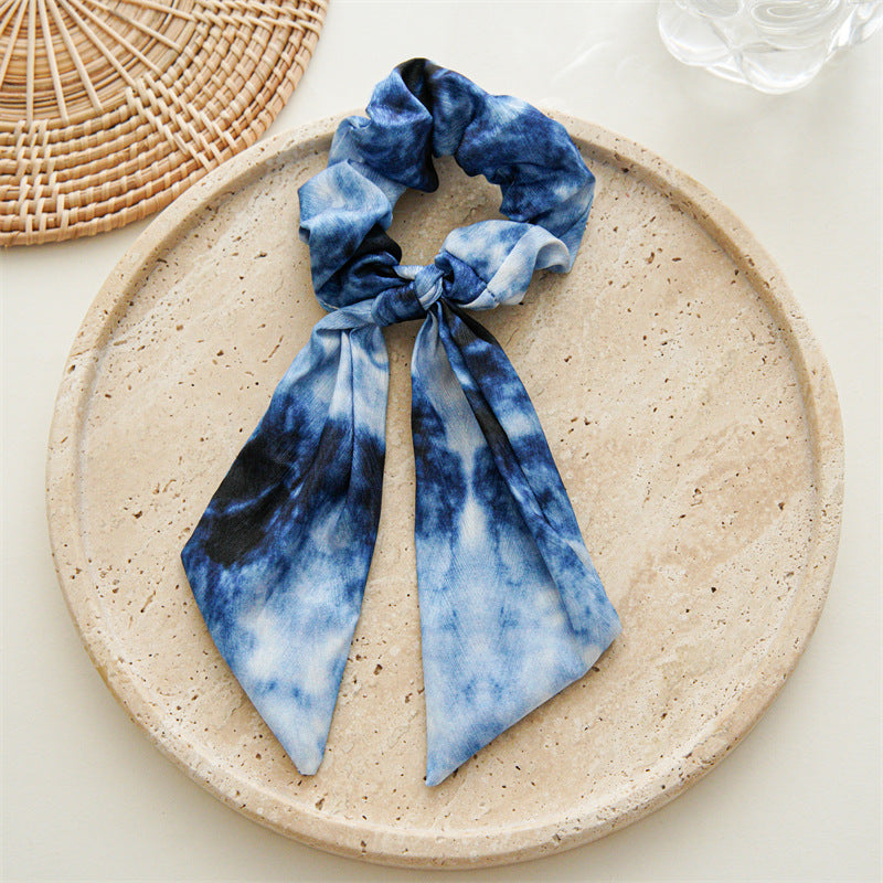 Wholesale Bow Ponytail Knot Hair Bands French Large Intestine Hair Bands
